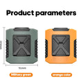 Mini 8000mAh Travel Wearable Waist Fan Camping Outdoor Rechargeable Cooling Fan With Night Light and Power Bank Air Circulator