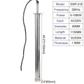Immersible 28KHz Ultrasonic Transducer Vibrator Rod Ultrasound Vibration Probe Nano Solvent Dispersion Oil Emulsifier Mixer