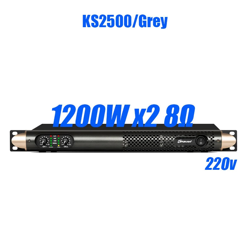 FUHAM KS2500 Power Amplifier 2/4 Channel  8 Ohm 1200W Audio Amplifier Digital Amplifier Audio DJ Stage Performance