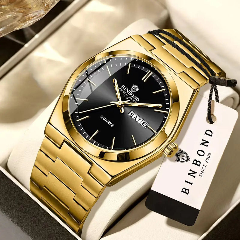 Ultra Thin Fashion Quartz Watch Men Women Minimalist Style Waterproof Luminous Wristwatch Comfortable Strap Daily Office Gift