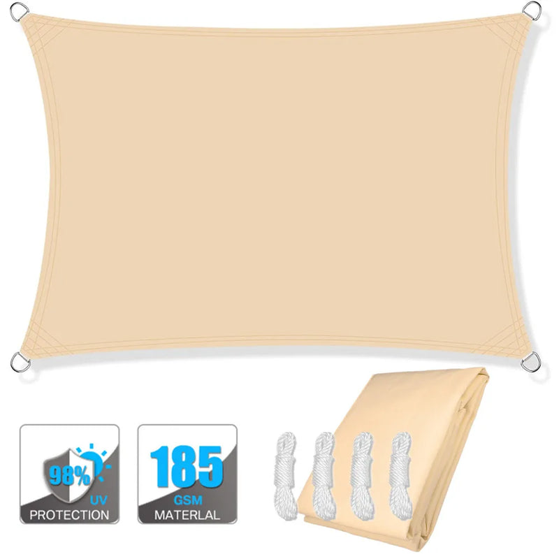 Waterproof Sun Shade Sail Canopy Rectangle UV Block | SAMAG