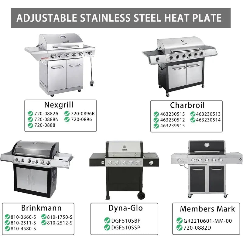 Adjustable Barbecue BBQ Grill Flame Tamers Burner Covers - View 4 | SAMAG
