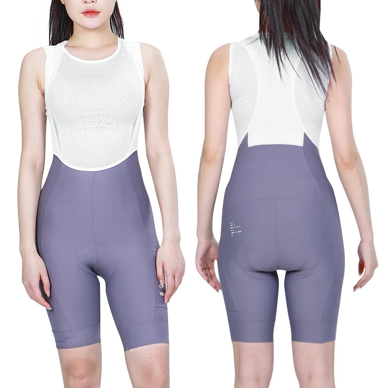 INBIKE Cycling Shorts Women's Summer New High-waist Pocket Bicycle Road MTB Outdoor Cycling Breathable Shock-absorbing Bib Short