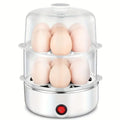 Dual-Layer Microwave Egg Cooker, BPA-Free Rapid Egg Boiler with Anti-Splatter Lid, Versatile Poacher for Fast & Healthy Eggs