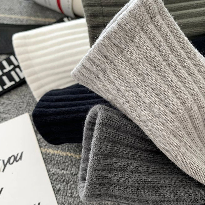 New 5 Pairs Cool Men Black White Warm Socks Set Autumn | SAMAG