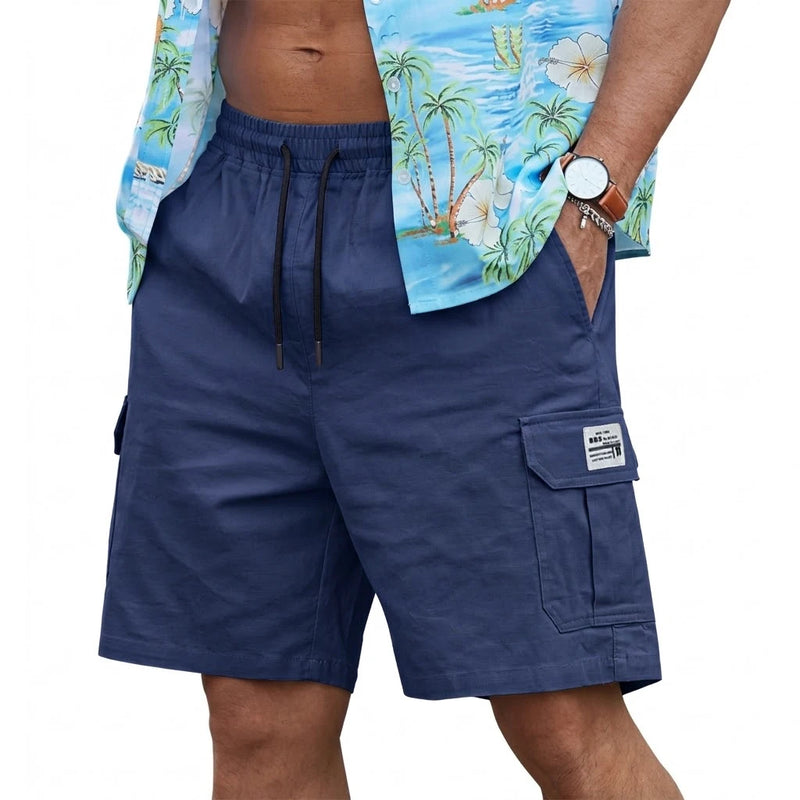 Men's Summer Casual Cargo Shorts Plus Size Knee Length | SAMAG