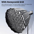 TRIOPO KP2 Parabolic Softbox 60/70/90/120cm Bowens Mount for Sokani X100 COLBOR Godox Aputure LED Video Light vs Godox QR-P