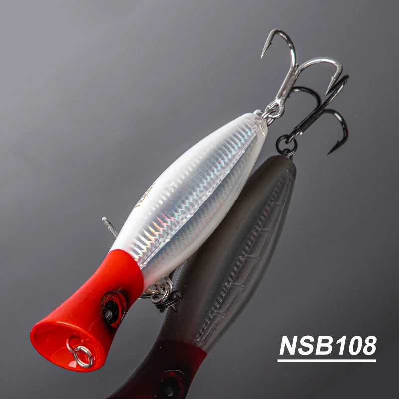 Noeby-Big Game Popper Fishing Lures, Artificial Hard Bait | SAMAG