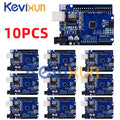 1-10PCS UNO R3 CH340G MEGA328P Chip for Arduino UNO R3 + USB/TYPE-C CABLE ATMEGA328P-AU Development Board 16Mhz