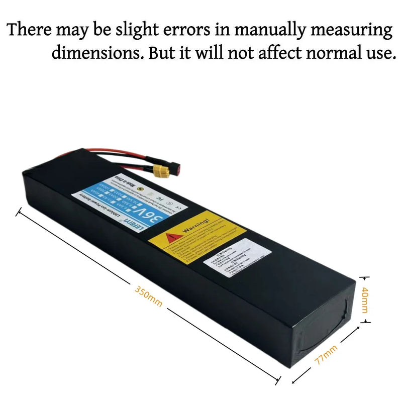 36V 10.5Ah 10S4P 500W power supply, specially modified for Xiaomi M365 electric scooter battery with BMS