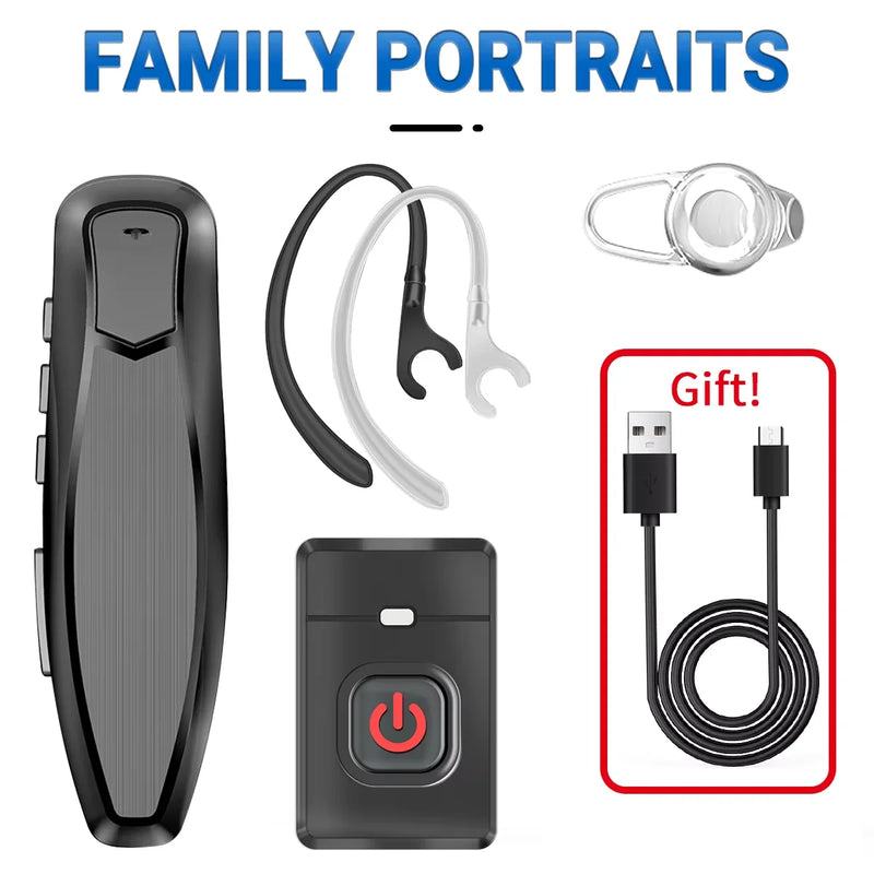 ABBREE Walkie Talkie Wireless Bluetooth Headphone Handsfree Earpiece Replacement for Baofeng UV-5RH UV-32 DM-32 UV-5R MINI UV-21