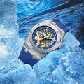 ONOLA 3834 Automatic Mechanical Men's Watch Fashion Sport Waterproof Luminous Watches for Men Silicone Strap Relogio Masculino