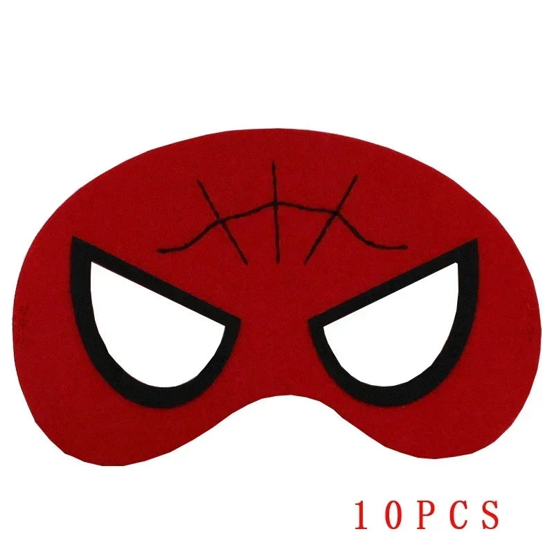 32/28/10 Pcs/Lot Superhero Mask Cosplay Christmas Halloween  Carnival Party Props  Birthday Felt  Masquerade