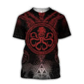 Tentacle Organism Pattern T - Shirt For Men Retro Ocean - View 10 | SAMAG