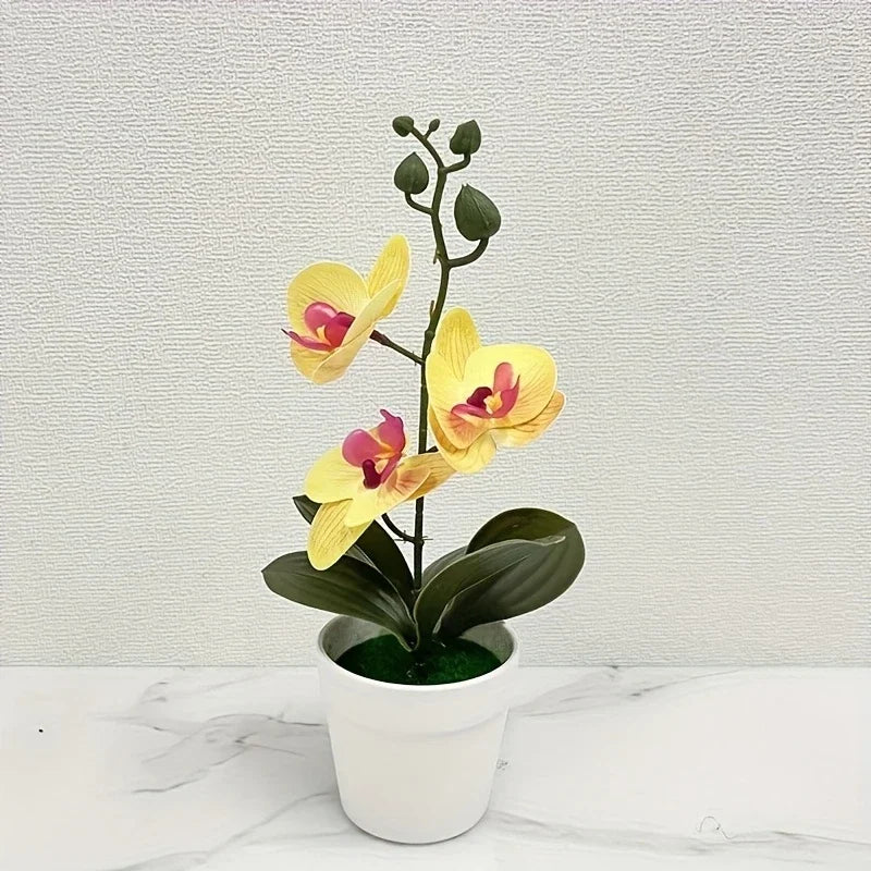Artificial orchid, home/office decoration - display of living room dining table, entrance flower decoration, not easy to fade