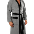 Men Long Loose Bathrobe With Belt Double Pockets Casual Home Pajamas Soft Hotel Vacation Spa Male Loungewear Sleep Robe