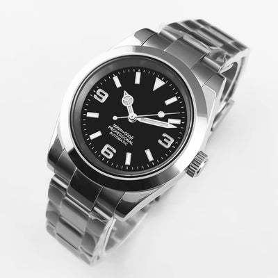 36mm/39mm Corgeut Luxury White Black Automatic Mechanical Wristwatches Numbers Men Watch Sapphire Crystal 10bars | SAMAG