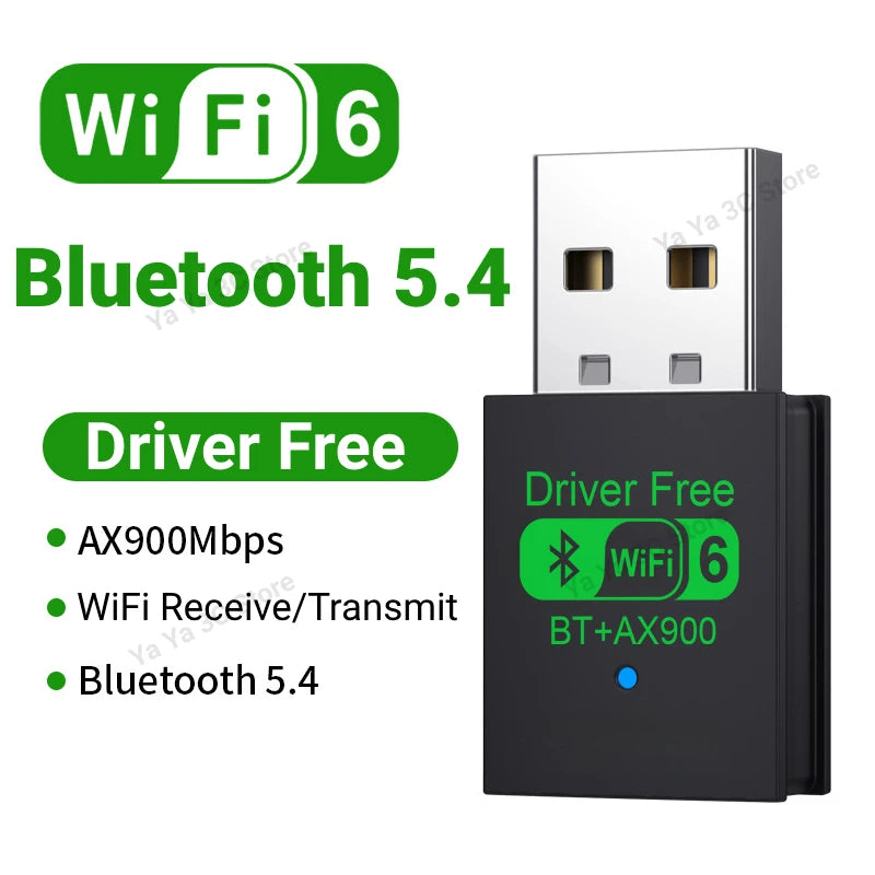 900Mbps USB WiFi Bluetooth 5.4 Adapter 2in1 Dongle Dual Band 2.4G 5GHz 6 Network Wireless Wlan Receiver - Visuel 7 | SAMAG