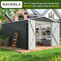 8.2x12 FT Outdoor Storage Shed, Metal Garden Tool | SAMAG