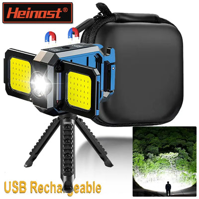 Flashlight Mini Keychain Light COB Work USB Rechargeable | SAMAG