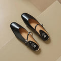 Genuine Leather Slippers Women Flat Heels Covered Toe Ladies Casual Mules Shoe Comfortable Summer Sandals