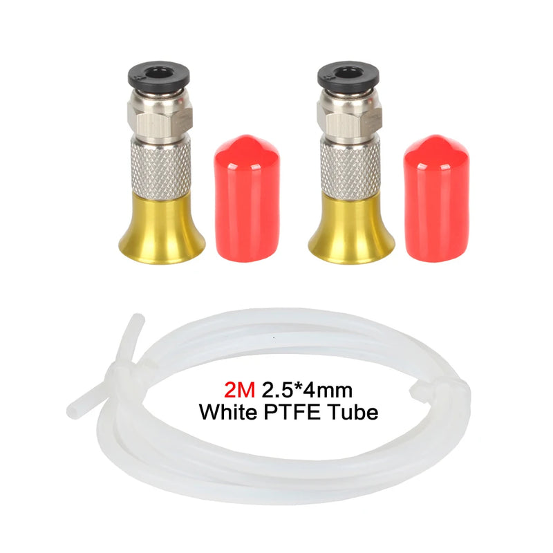 3D printer parts PC4-M6 Pneumatic Straight Connector Part Bore 4mm PTFE Tube Filament M6 Feed Fitting Coupler Filament Dryer Box