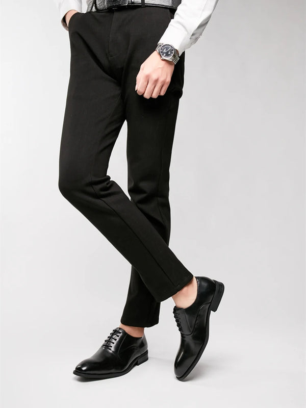 New 2026 Pointed Toe British Style Business Formal Leather Shoes Men's Buckle Casual Gentleman Office Wedding Oxford Shoes