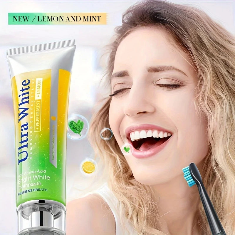 100g Lemon Mint Toothpaste Daily Oral Care Remove Plaque Brighten Teeth Keep Long Lasting Fresh Breath