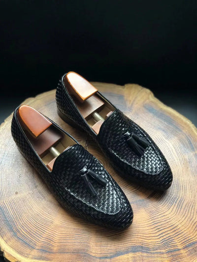Cie ML26 Tassel Weave Loafer Men Classic Leather Outsole | SAMAG