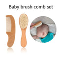 2pcs comb and brush set baby care beech wood brush and comb gift set TG183