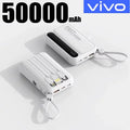 VIVO 500000mAh Power Bank 120W Super Fast Charging Powerbank 4 In1 Cables Portable Powerbank For Iphone Huawei Samsung 2026New