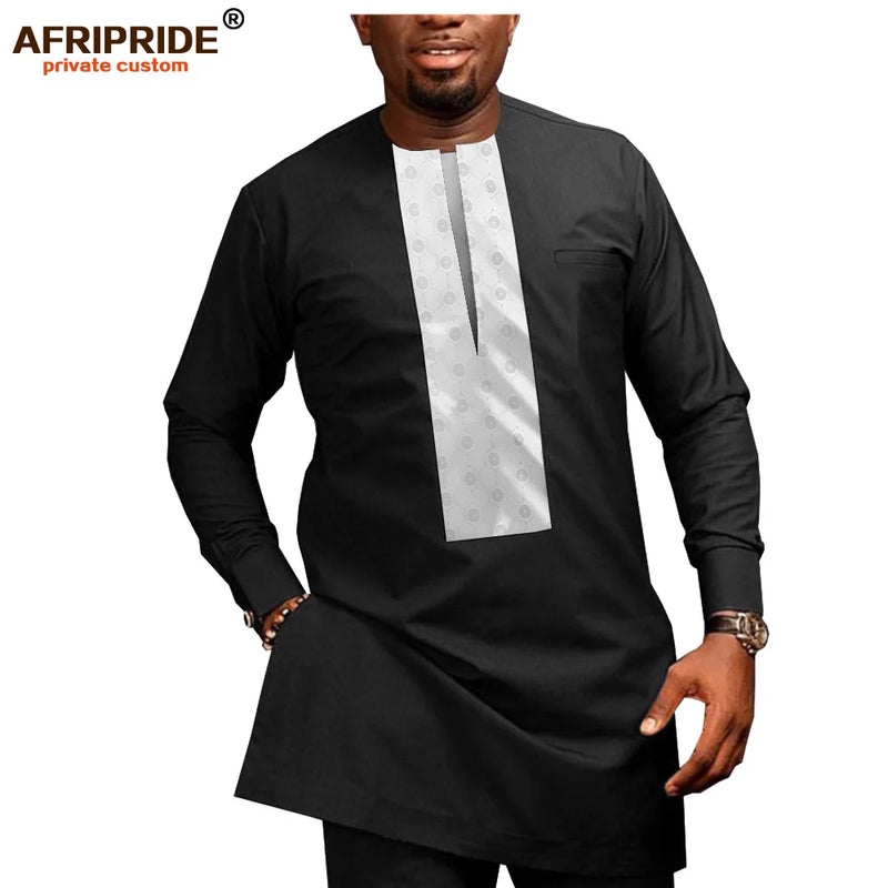 African Men Clothing Casual Tracksuit Dashiki Shirt | SAMAG