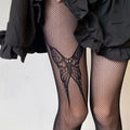New Goth Lolita Cosplay JK Girls Tights Women Sexy Retro Gothic Kawaii Cross Print Club Stockings Nylon Socks Fishnet Pantyhose