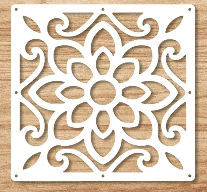 12 PCS Hanging Room Divider Decorative Thick Wall Screen Panels Floral Carving Pattern Hollow Out Design for Bedroom Living Dini