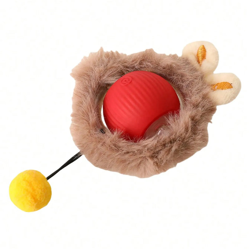 Cat Hunting Toy Set, Electric Cat Ball Toy With Lighting, Chasing & Hunting Pet Toy, USB Rechargeable, Kitten & Pet Supplies