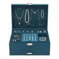 3-tier Jewelry Box Exquisite Storage Box, Flannel Jewelry Watches Display Case for Earrings, Necklaces, Bracelets 24x17x11c