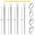 1/4pcs Ring Size Reducer Tools Spiral Spring Based Rings Adjust Invisible Transparent Tightener Resizing Tool Jewelry Guard