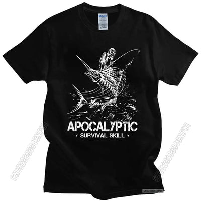 Fashion Marlin Fishing Apocalyptic T Shirt Men's Short | SAMAG