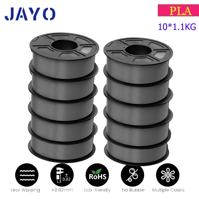 JAYO pla plus petg High speed matte PETG APLA 10Rolls  filament 175mm no bubbles smooth multiple colors optional for 3D printing