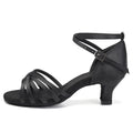 Women Dance Shoes For Girls Ladies Latin Ballroom Dance Shoes Satin Professional Salsa Tango Party Dancing Shoes Training Shoes