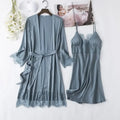 White Silk Pajamas Set Women Bride Wedding Robe Nightgown | SAMAG
