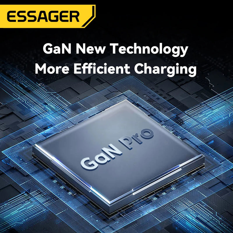 Essager 120W GaN Charger 4 in 1 USB C PD Fast Charger For Macbook Laptop iPhone 17 16 15 14 Pro Max Samsung iPad Quick Charger
