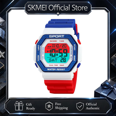 Fashion Countdown Sports Digital Watches For Men Women 5Bar Waterproof Chrono Military Electronics Wristwatch | SAMAG