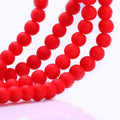 OlingArt Rubber Glass Beads High 6MM Quality 100PCS/Lot Candy Color Neon Matte Loose Handmade DIY Jewelry Making Bracelet