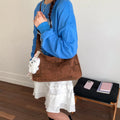 New Spring Women Hobo Bag Large Capacity Tote Shoulder Crossbody Bag Fashionable Comfortable and Versatile Texture Storage Bags