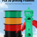 KINGROON 22LBS PETG or PLA filament 3D Printer Filament 10 Rolls 1KG 1.75MM Eco-Friendly Good Toughness Mix Color Free Shipping