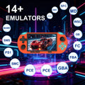 GAMINJA Handheld Portable Gaming Console 4.5Inch HD IPS Screen Display Retro Gaming System LED lights Built-in 12000 Games