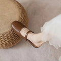 Women's New Summer Collection: Retro-Chic & Versatile Closed-Toe Mules — Square-Toe, Casual Slip-On Sandals with Soft Soles