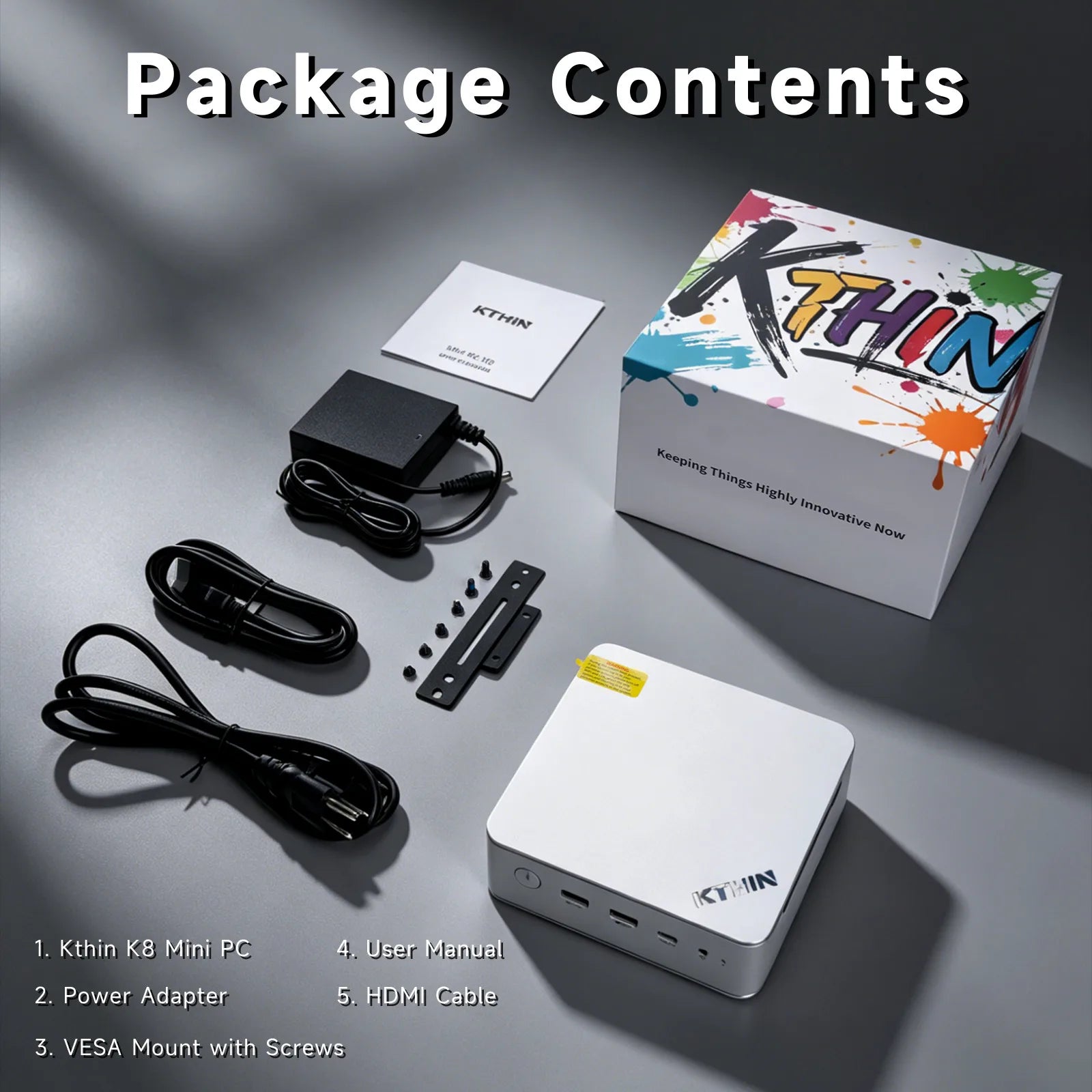 KTHIN Gaming Mini PC Desktop Computer AMD Ryzen7 H 255 (Upgraded 8745HS) Support Oculink Dual DDR5 WIFI6 BT5.2 16/32G RAM 1T SSD
