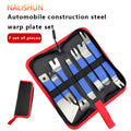 Car Audio Removal Tool Skid Plate Stainless Steel Plastic Door Plate Removal Rubber Buckle Buckle Skid Plate Driver 7pcs set